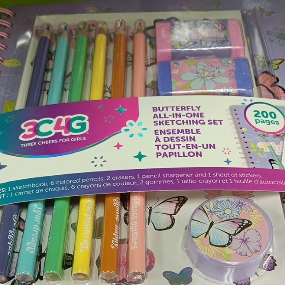 3C4G Butterfly Sketching Set - Pastel Colors - Picture 3 of 5